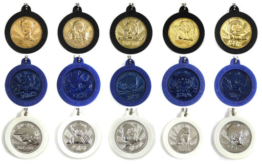 Fighting Spirit, etc. Weekly Shonen Sunday X Weekly Shonen Magazine 50th Anniversary Commemoration Coin Collection All 15 Types Set Key Chain [USED]