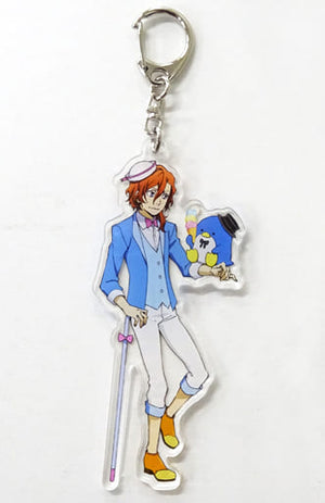 Chuuya Nakahara Tuxedo Sam Default Style Ver. Bungo Stray Dogs x Sanrio Characters Key Chain [USED]