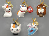 Nyanko-sensei, etc. Natsume's Book of Friends Ichiban Kuji Festival Nyanko Sensei Charm Prize G All 5 Types Set Charm [USED]