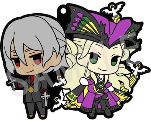 Avenger/Antonio Salieri Caster/Wolfgang Amadeus Mozart Fate/Grand Order Buddycolle Rubber Mascot Vol.2 Key Ring [USED]