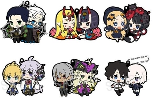 Ruler/Sherlock Holmes, etc. Fate/Grand Order Buddycolle Vol.2 Rubber Mascot All 6 Types Set Key Chain [USED]