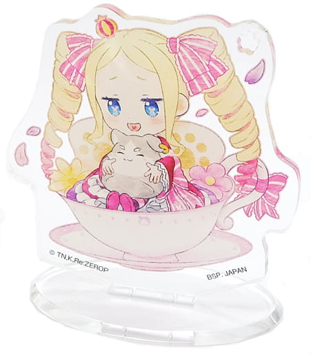 Beatrice Re:ZERO -Starting Life in Another World- Ichiban Kuji Slumber Tea Party Tea Cup Acrylic Stand Kyun Chara Illustrations Prize F Acrylic Stand [USED]