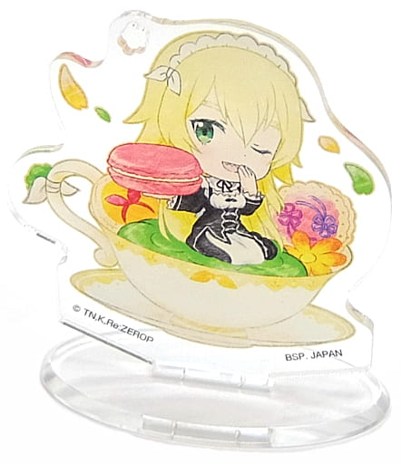Frederica Baumann Re:ZERO -Starting Life in Another World- Ichiban Kuji Slumber Tea Party Tea Cup Acrylic Stand Kyun Chara Illustrations Prize F Acrylic Stand [USED]