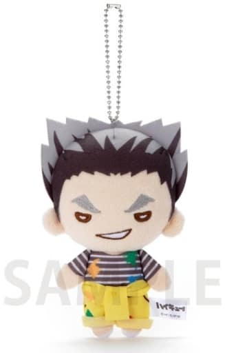 Kotaro Bokuto Haikyu!! Nitotan Paint Suit Ball Chain Plush Toy Mascot [USED]