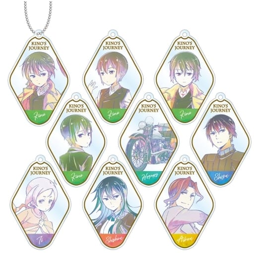 Kino, etc. Kino's Journey: the Beautiful World the Animated Series Ani-Art Trading Acrylic Keychain All 9 Types Set Key Chain [USED]