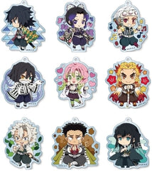Kyojuro Rengoku, etc. Demon Slayer: Kimetsu no Yaiba Eformed Decotto! Acrylic Ball Chain Part 6 All 9 Types Set Key Chain [USED]