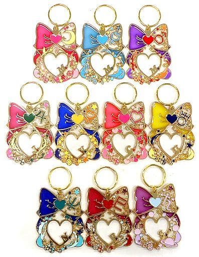 Sailor Uranus, etc. Sailor Moon Eternal The Movie Ichiban Kuji Stained Glass Style Charm Let's Party! Prize F All 10 Types Set Charm [USED]