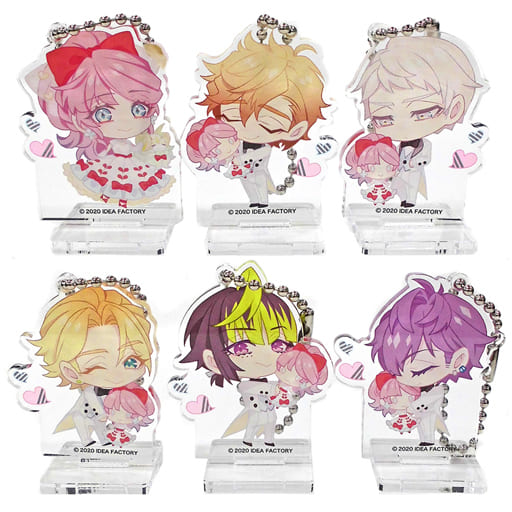 Lynette Miller, etc. Cupid Parasite Newly Drawn Chibi Character Acrylic Stand Key Chain Switch Software Special Stella Set Included Bonus Set of 6 Key Chain [USED]