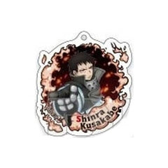 Fire Force Shinra Kusakabe Pointing Blind Packaged Acrylic Keychain Chapter 1 Package Illustration Keychains [USED]