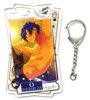 Jun Sazanami Ensemble Stars! 4th Anniversary Double-Sided Acrylic Key Chain A China Limited Key Chain [USED]