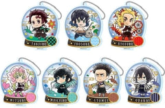Tanjiro Kamado, etc. Demon Slayer: Kimetsu no Yaiba Tojicolle Origami Acrylic Key Chain A Vol.4 All 7 Types Set Key Ring [USED]