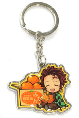 Tanjiro Kamado Mandarin Demon Slayer: Kimetsu no Yaiba Metal Key Chain Wakayama Limited Key Chain [USED]