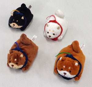 Okaka, etc. Chuken Mochishiba Mocchiri Mascot All 4 Types Set Key Ring [USED]