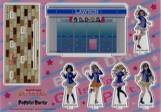Poppin'Party BanG Dream! Girls Band Party! Diorama Acrylic Stand Lawson Loppi HMV & Books Online Limited Acrylic Stand [USED]