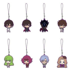 Karen Kouzuki, etc. Code Geass Lelouch of the Re;surrection Capsule Rubber Mascot All 8 Types Set Key Chain [USED]