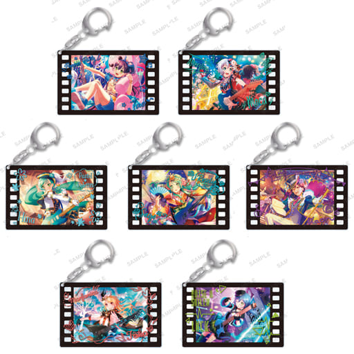 Tae Hanazono, etc. Bang Dream! Girls Band Party! Cararium Photo Acrylic Key Chain Vol.2 All 7 Types Set Key Chain [USED]
