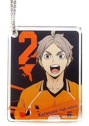 Koushi Sugawara Haikyu!! TO THE TOP CoLotta Trading Acrylic Plate Key Chain Vol.2 animate cafe Limited Key Chain [USED]