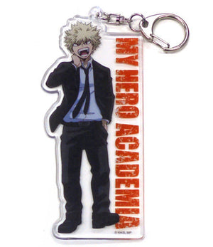 Katsuki Bakugo My Hero Academia Newly Drawn Trading Yawaraka Keychain Suit Costume TOHO animation STORE Limited Key Chain [USED]