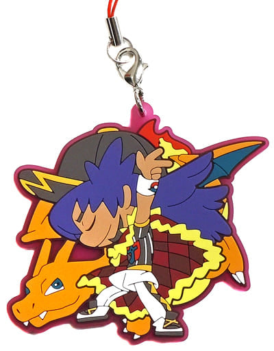 Leon Charizard Pokemon Pokemon Trainers Rubber Strap Collection Vol.2 Key Chain [USED]
