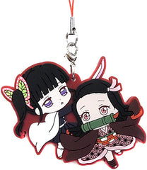 Nezuko Kamado Kanao Tsuyuri Demon Slayer: Kimetsu no Yaiba Metsu! Capsule Rubber Mascot Capsule Rubber Mascot 004 Key Chain [USED]