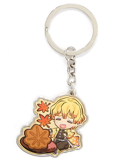 Zenitsu Agatsuma Momiji Manju Demon Slayer: Kimetsu no Yaiba Metal Key Chain Hiroshima Limited Key Chain [USED]