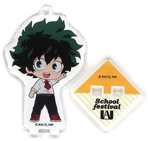 Izuku Midoriya My Hero Academia Trading Acrylic Stand Key Chain animate cafe Limited Key Chain [USED]