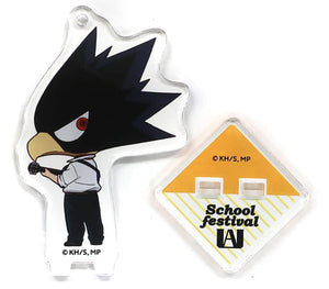 Fumikage Tokoyami My Hero Academia Trading Acrylic Stand Key Chain animate cafe Limited Key Chain [USED]