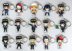 Nezuko Kamado, etc. Demon Slayer: Kimetsu no Yaiba X SL Gunma Trading Acrylic Key Chains All 15 Types Set Key Ring [USED]