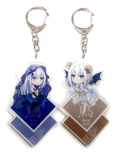 Tobiichi Origami 2 Types set Date A Live Ren Dystopia Tobiichi Origami Acrylic Key Chain Famitsu Limited PS4 Software DX Pack 3D Crystal Set Bundled Bonus 2 Types set Key Chain [USED]