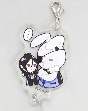 Black Butler Black Label Bitter Rabbit Ciel Ver. Sebastian Doll Trading Bitter Rabbit Acrylic Charm Pop Up Store 2020 Limited Charm [USED]