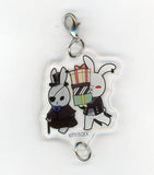 Bitter Rabbit Sebastian & Ciel Ver. Luggage Carrier Black Butler Black Label Trading Bitter Rabbit Acrylic Charm Pop Up Store 2020 Limited Charm [USED]