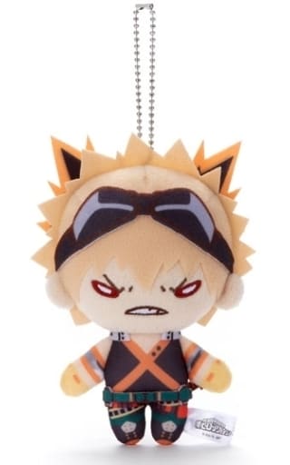 Katsuki Bakugo My Hero Academia Nitotan Survival Ball Chain Plush Toy Key Chain [USED]
