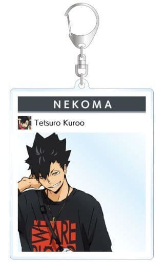 Tetsuro Kuroo Leisure Ver. Haikyu!! TO THE TOP Photo Frame Style Big Acrylic Keychain Newly Drawn Illustration Tobu Zoological Park Limited Key Chain [USED]