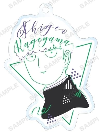 Shigeo Kageyama Mob Psycho 100 Season 2 Lette-Graph Trading Acrylic Key Chain Key Chain [USED]