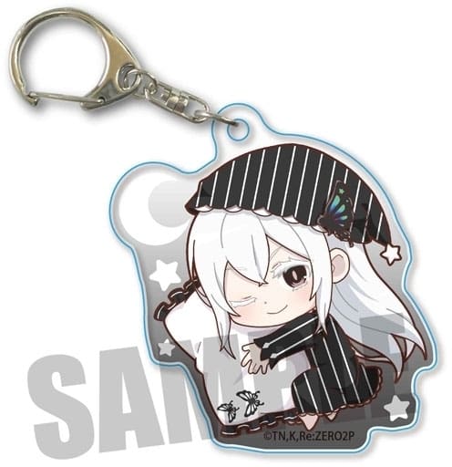 Echidna Good Night Ver. Re:ZERO -Starting Life in Another World- Gyugyutto Acrylic Key Chain Key Ring [USED]