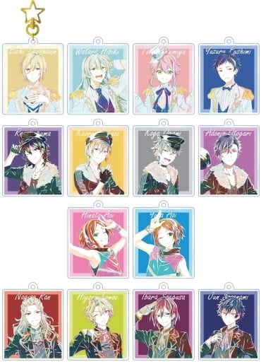 Eichi Tenshouin, etc. Ensemble Stars! Ani-Art Trading Acrylic Key Chains Ver.C Vol.2 All 14 Types Set Key Chain [USED]