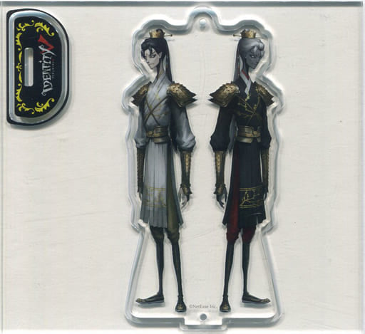 White and Black Guards Xie Bi'an Fan Wujiu Identity V Trading Acrylic Stand Key Chain Model Sheet UR HUNTER Vol.1 Key Chain [USED]