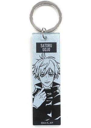 Satoru Gojo Jujutsu Kaisen Trading Metallic Keychain Tachimukae Plaza in Loft Limited Key Chain [USED]