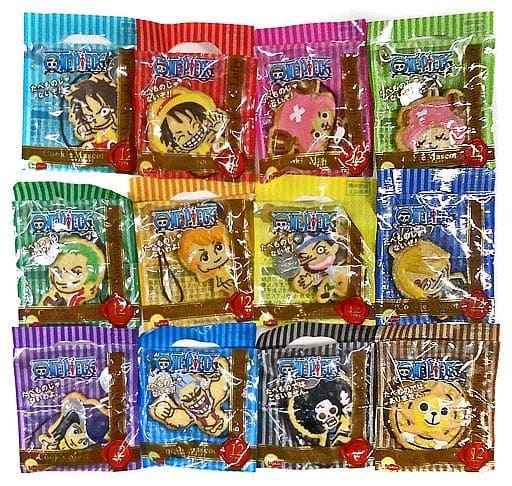 Sanji, etc. One Piece Cookie Mascot Lipton Campaign Product All 12 Types Set Mascot [USED]
