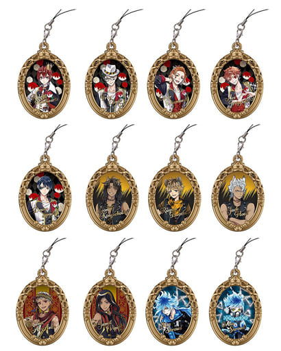 Riddle Rosehearts, etc. Disney: Twisted-Wonderland Pickwiz All 12 Types Set Key Chain [USED]
