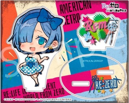 Rem American Retro Ver. Re:ZERO -Starting Life in Another World- 2nd season Acrylic Stand Acrylic Stand [USED]