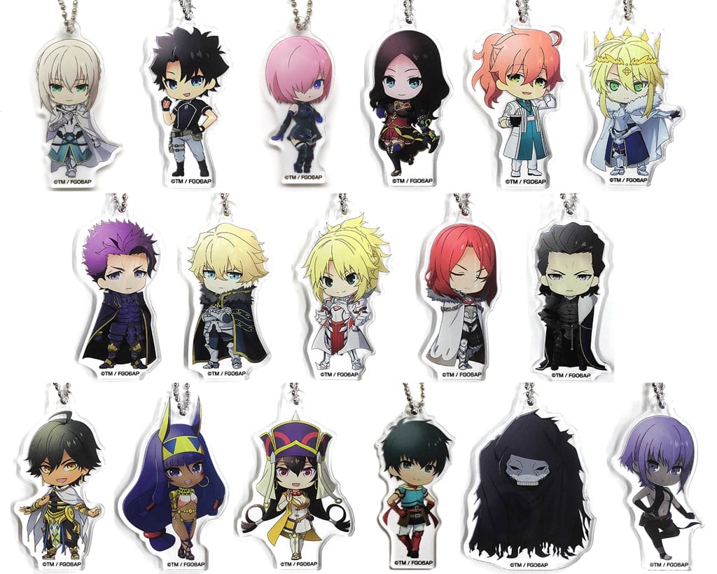 Shielder / Mash Kyrielight, etc. Fate/Grand Order: Divine Realm of the Round Table - Camelot Wandering; Agateram Trading Acrylic Charms Theater Limited All 17 Types Set Charm [USED]