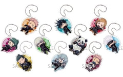 Megumi Fushiguro, etc. Jujutsu Kaisen Wake Me Up! Defo Acrylic Keychain All 10 Types Set Key Chain [USED]