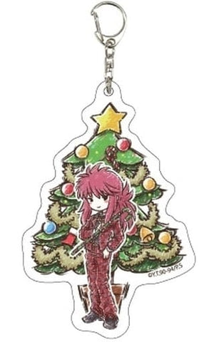 Kurama Yu Yu Hakusho Graph Art Design Acrylic Keychain 09 Christmas Ver. Key Chain [USED]