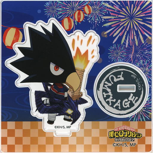 My Hero Academia Fumikage Tokoyami Mini Acrylic Stand Fireworks Ver. Chara Pop Store Tsukutte! Uruyo! Yaoyorozuya Limited Acrylic Stands [USED]