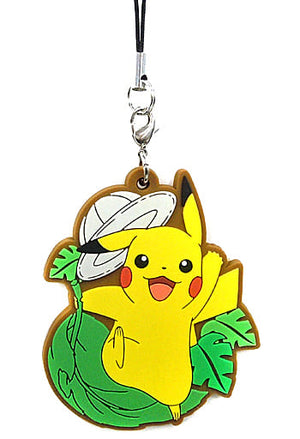 Pikachu Front Pokemon the Movie: Secrets of the Jungle Rubber Strap Collection Theater Limited Key Chain [USED]