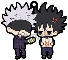 Megumi Fushiguro Satoru Gojo Jujutsu Kaisen Buddycolle Rubber Mascot Key Ring [USED]