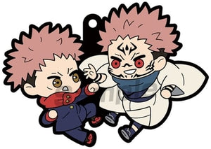 Yuji Itadori Ryomen Sukuna Jujutsu Kaisen Buddycolle Rubber Mascot Vol.2 Key Ring [USED]