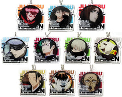 Yuji Itadori, etc. Jujutsu Kaisen Decofla Acrylic Key Chain All 10 Types Set Key Chain [USED]