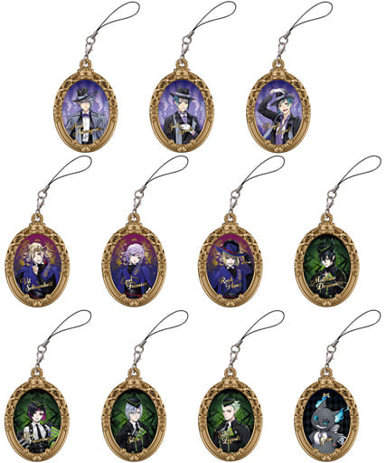 Vil Schoenheit, etc. Disney: Twisted-Wonderland Pickwiz 2 All 11 Types Set Key Chain [USED]